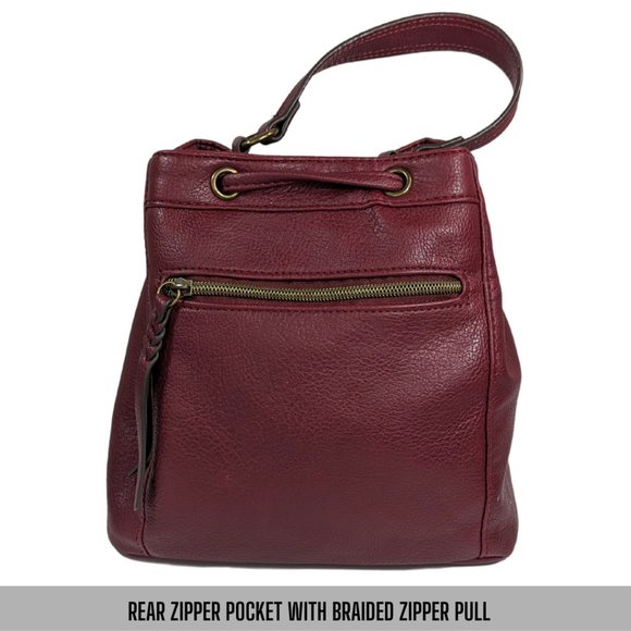 Chevron Faux Leather Convertible Cross Body Slouchy Hobo Shoulder Bag - Picture 8 of 15